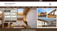 Desktop Screenshot of hotelcasaazcona.com