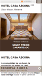 Mobile Screenshot of hotelcasaazcona.com